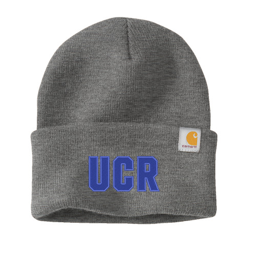  Carhartt Heather Grey Knit Beanie w/Cuff - California Riverside