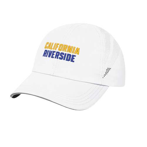  White Performance Cap - California Riverside - Puff Emb