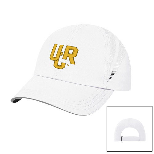  Womens White Performance Cap - UCR Primary Logo - 1 Color