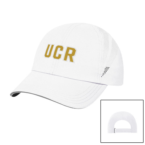 Womens White Performance Cap - California Riverside