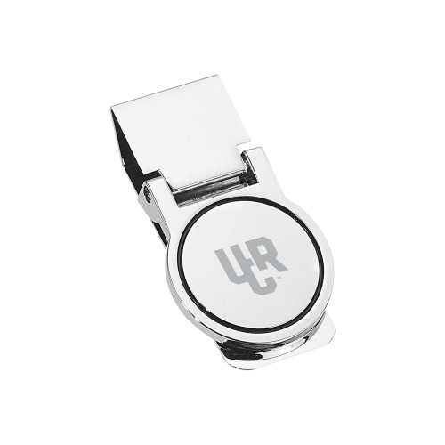  Round Silver Money Clip - UCR Primary Logo Engraved