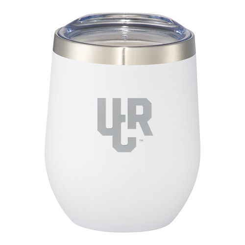  Corzo Vacuum Insulated White Cup 12oz - UCR Primary Logo Engraved