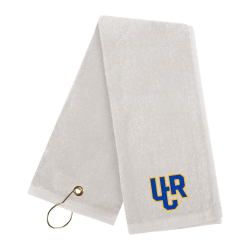  White Golf Towel - UCR Primary Logo