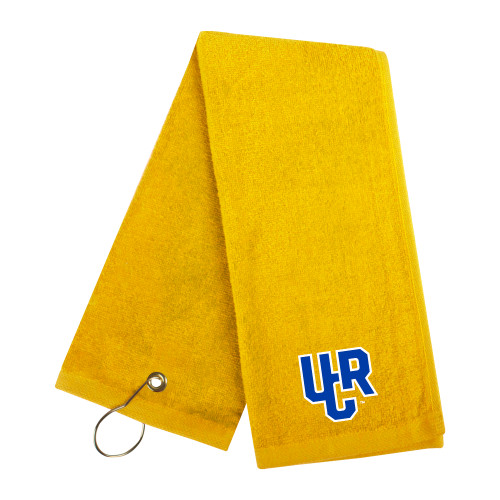  Gold Golf Towel - UCR Primary Logo