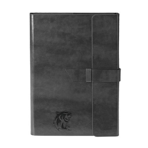  Fabrizio Black Portfolio w/Loop Closure - Official Logo Engraved