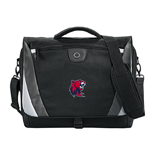  Black/Grey Slope Computer Messenger Bag - Official Logo