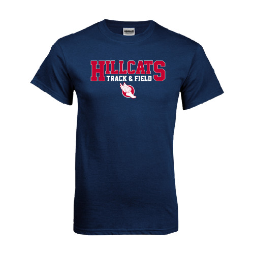  Navy T Shirt - Hillcats Track & Field Stacked