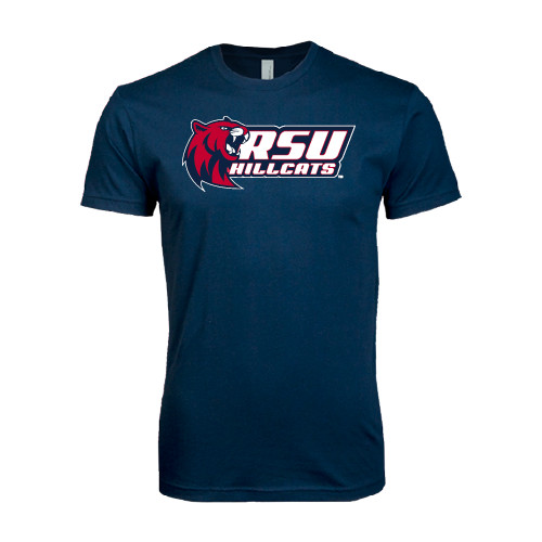  Next Level Navy SoftStyle T Shirt - Stacked Combination Logo
