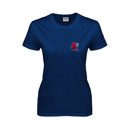  Womens Short Sleeve Navy Tee - Official Logo