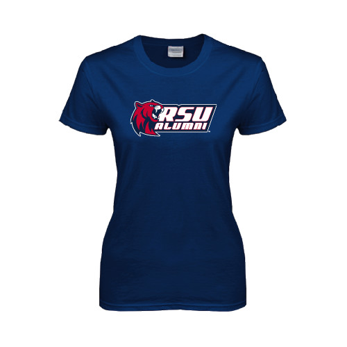  Womens Short Sleeve Navy Tee - Alumni