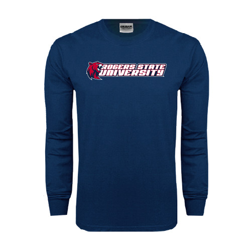  Navy Long Sleeve T-Shirt - University Logo