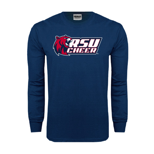  Navy Long Sleeve T-Shirt - Cheerleading