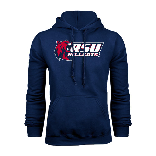  Navy Fleece Hoodie - Stacked Combination Logo