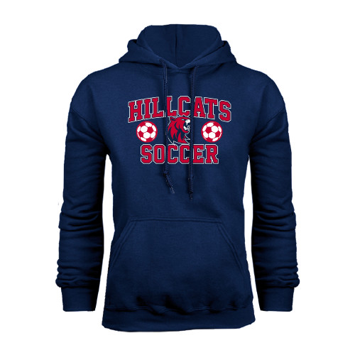  Navy Fleece Hoodie - Hillcats Soccer Stacked