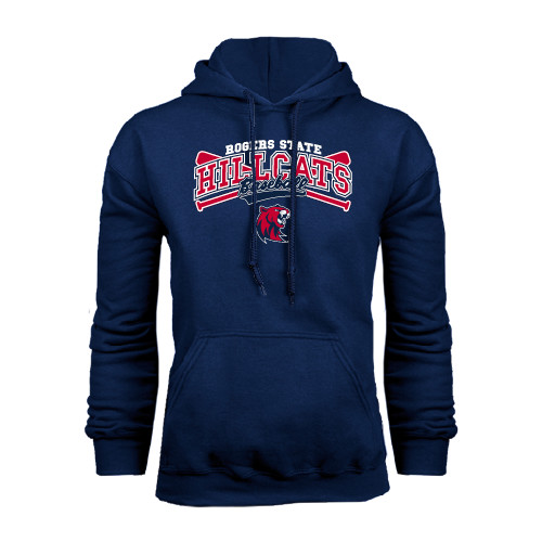  Navy Fleece Hoodie - Baseball Crossed Bats