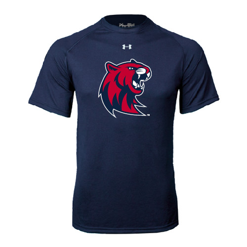  Under Armour Navy Tech Tee - Official Logo