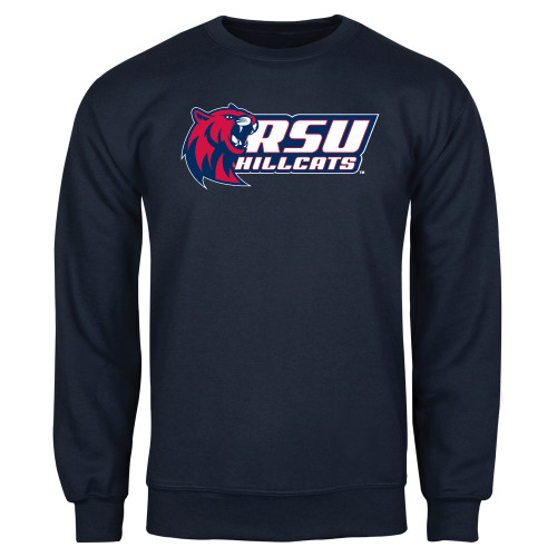 Navy Fleece Crew - Stacked Combination Logo