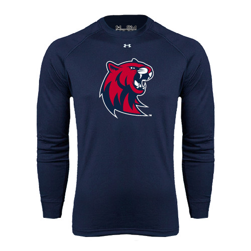  Under Armour Navy Long Sleeve Tech Tee - Official Logo