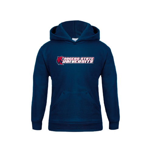  Youth Navy Fleece Hoodie - University Logo