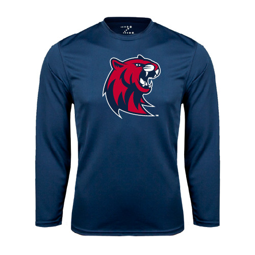  Navy Performance Long Sleeve Shirt - Official Logo