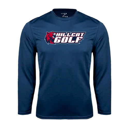  Navy Performance Long Sleeve Shirt - Golf