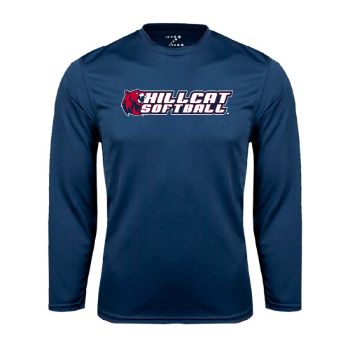  Navy Performance Long Sleeve Shirt - Softball