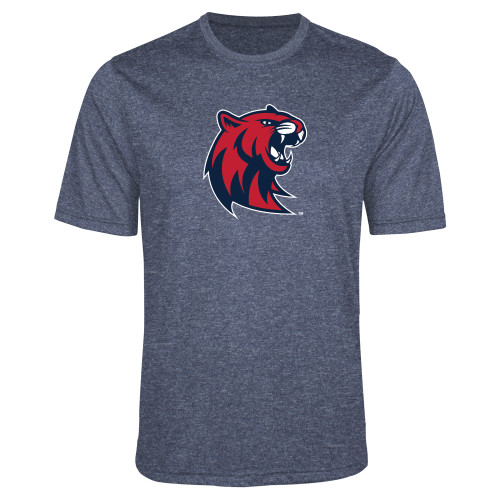  Navy Heather Performance Contender Tee - Official Logo