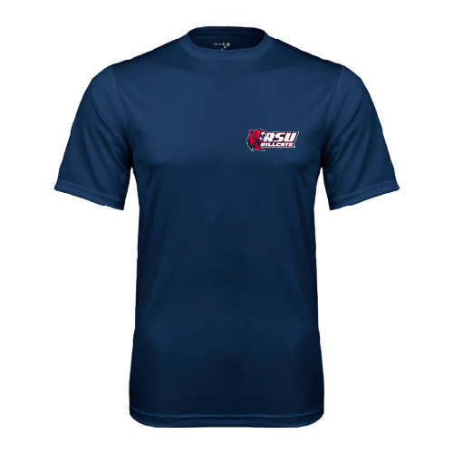  Navy Performance Tee - Stacked Combination Logo