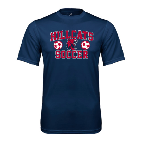  Navy Performance Tee - Hillcats Soccer Stacked