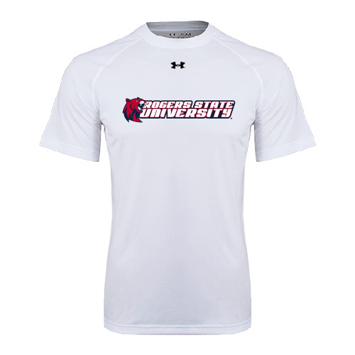  Under Armour White Tech Tee - University Logo