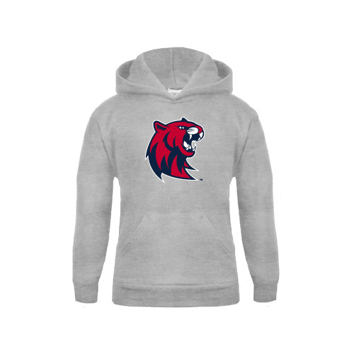  Youth Grey Fleece Hood - Official Logo
