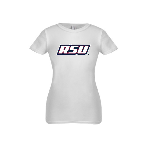  Next Level Girls White Fashion Fit T Shirt - RSU