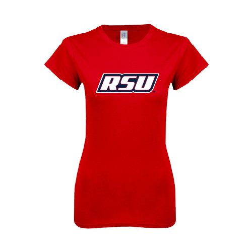  Next Level Womens Red Boyfriend Tee - RSU