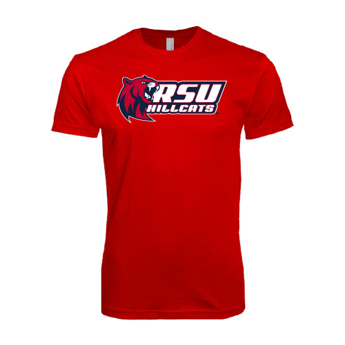  Next Level Red Softstyle T Shirt - Stacked Combination Logo