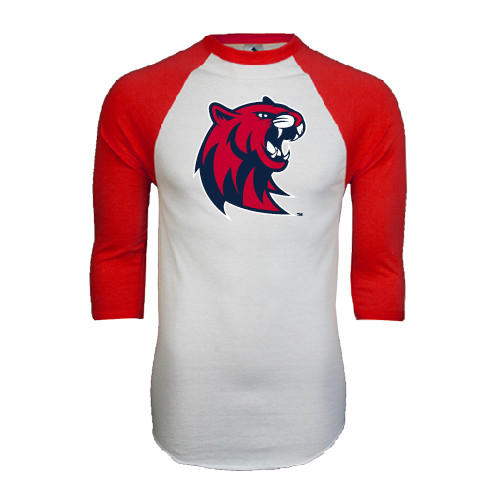 Main Image for  White/Red Raglan Baseball T Shirt