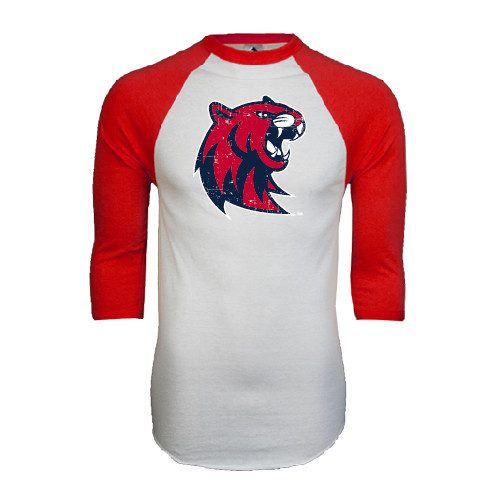 Main Image for  White/Red Raglan Baseball T Shirt
