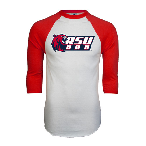 Main Image for  White/Red Raglan Baseball T Shirt