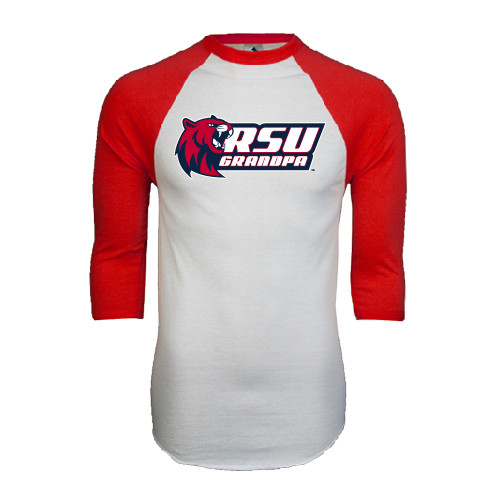 Main Image for  White/Red Raglan Baseball T Shirt