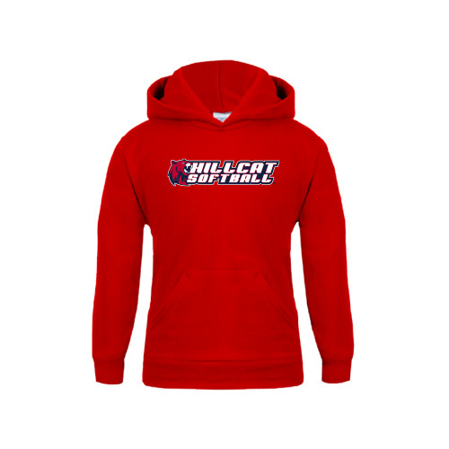  Youth Red Fleece Hoodie - Softball