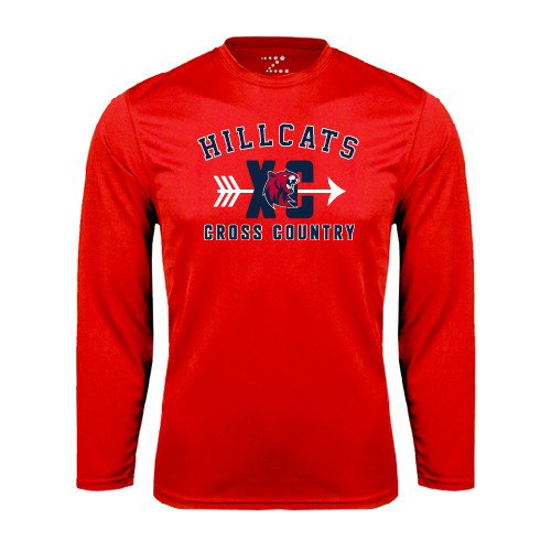  Red Performance Long Sleeve Shirt - Cross Country XC