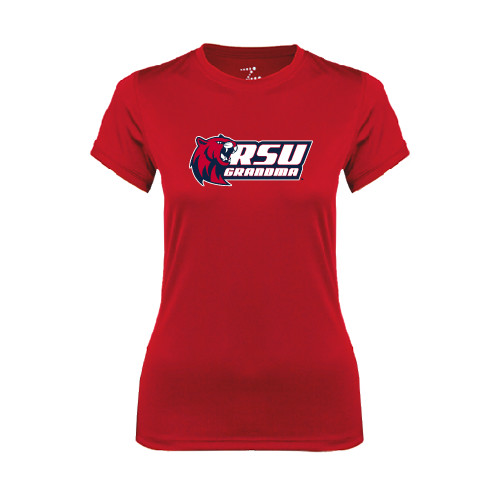  Womens Red Performance Tee - Grandma