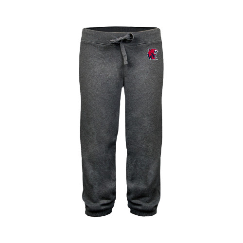  ENZA Womens Dark Heather Banded Fleece Capri - Official Logo