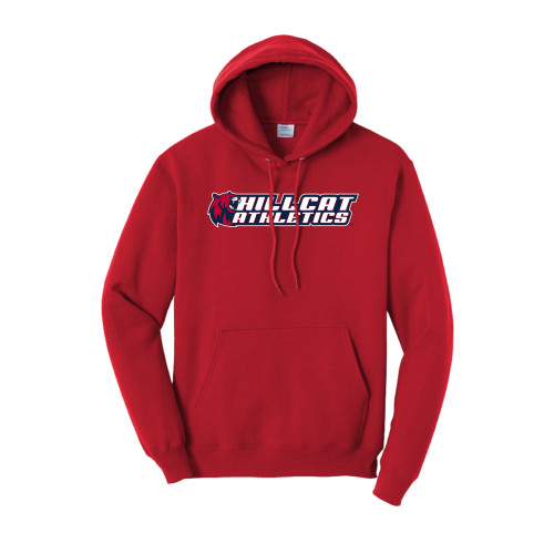  Tall Red Fleece Hoodie - Hillcat Athletics
