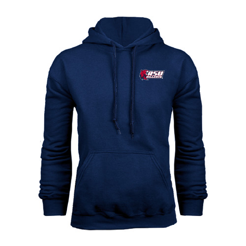  Navy Fleece Hoodie - Stacked Combination Logo