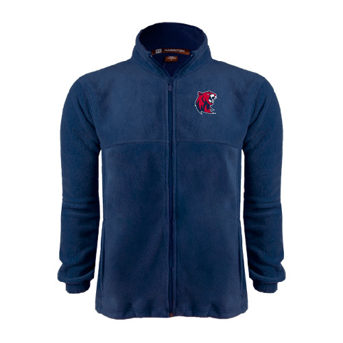  Navy Fleece Full Zip  Jacket - Official Logo