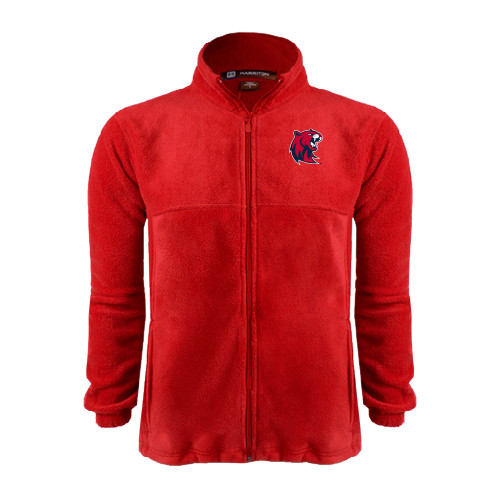 Red Fleece Full Zip Jacket - Official Logo