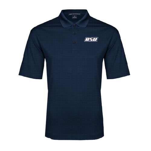  Navy Performance Fine Jacquard Polo - RSU