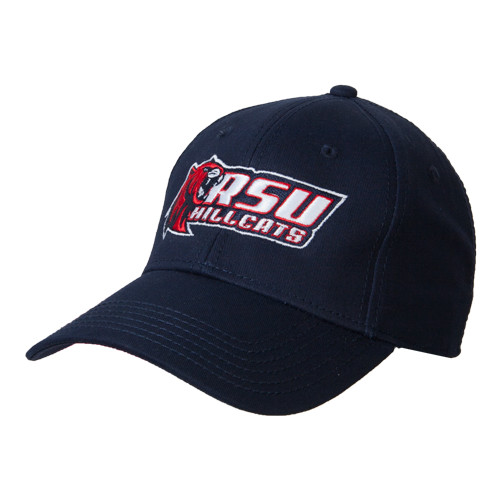  Navy Structured Adjustable Pro Style Hat - Stacked Combination Logo