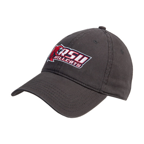  Charcoal Unstructured Adjustable Low Profile Hat - Stacked Combination Logo