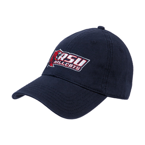  Navy Unstructured Adjustable Low Profile Hat - Stacked Combination Logo